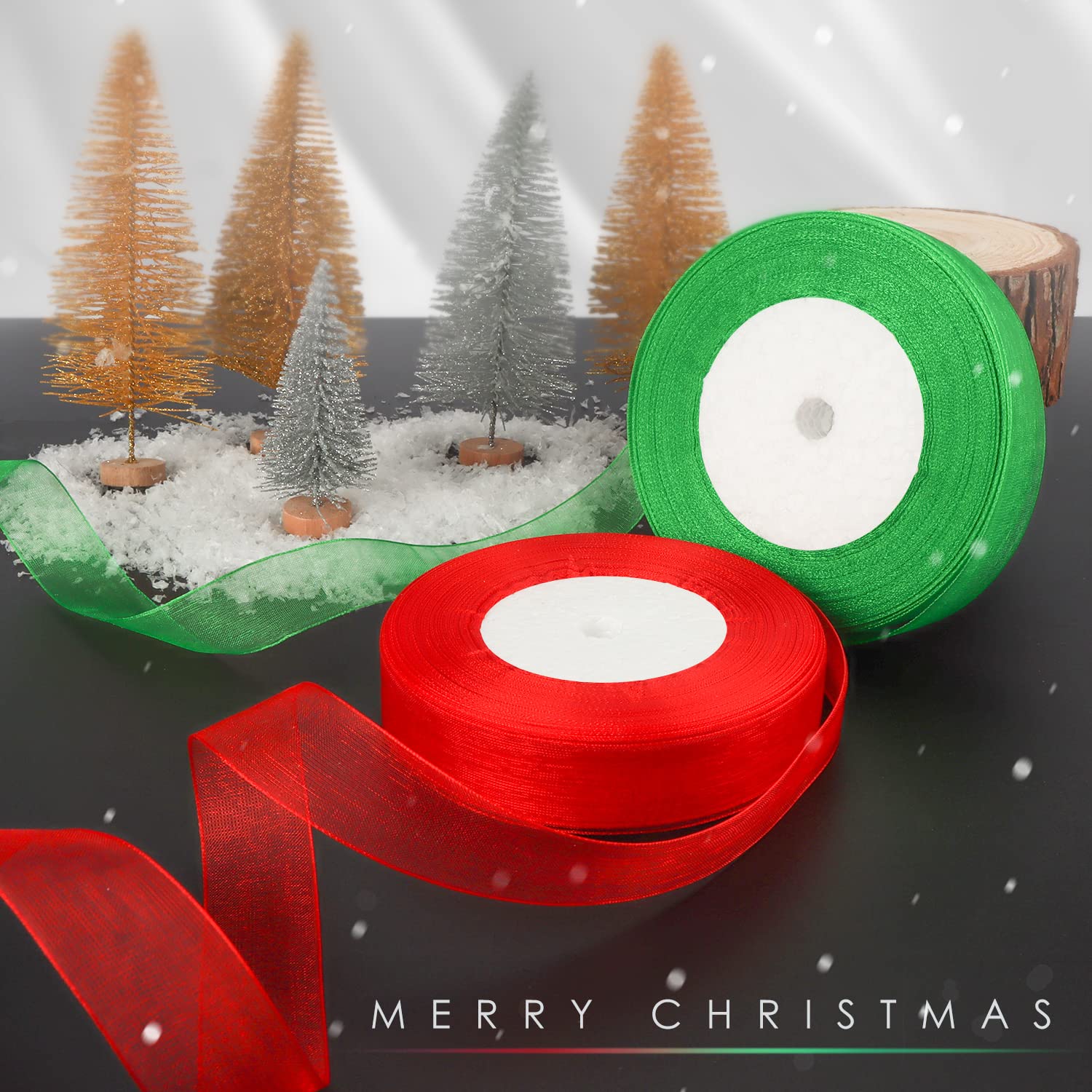 クリスマスツリー フェイクグリーン 赤いリボン 0101pp-shop_pch-xmastree001-q25bk